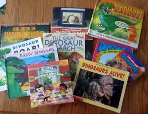 Dinosaur Book Lot of 10 Pop-Up Book, Puzzle Books, Diorama Book, Educational - Imagen 1 de 17
