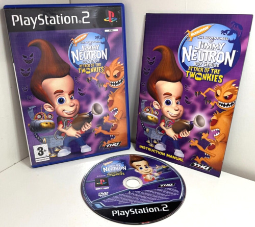 NEAR MINT (PS2) Jimmy Neutron Boy Genius Attack Of The Twonkies - UK PAL