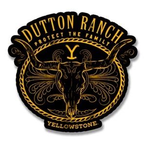 Yellowstone 1886 Dutton Ranch Protect The Family 10cm Sticker Aufkleber - Zdjęcie 1 z 2