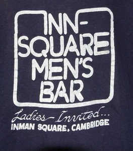 1980's INN SQUARE MEN'S BAR CAMBRIDGE T-SHIRT SIZE M 34" 27" L - Picture 1 of 10