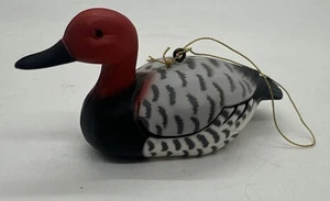 "Adorno de Navidad vintage señuelo de pato cabeza roja de 3""" - Imagen 1 de 8