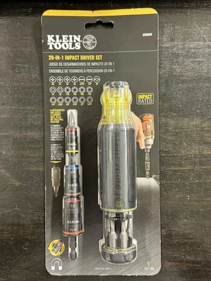 KLEIN TOOLS 32303HD 20 IN 1 IMPACT DRIVER SET SCREWDRIVER-TORX-HEX BIT-BRAND NEW - Image 1 of 2