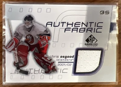 2001-02 SP Game Used # AF-CO Chris Osgood Jersey Card New York Islanders - Image 1 of 2
