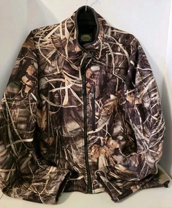 Cabelas Men's Large Woodland Camo Full Zipper Pockets Large - Picture 1 of 10