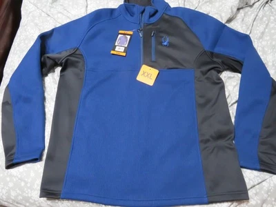Spyder Para Hombre Media Cremallera Suéter Punto Marcha Pullover Chaqueta XXLGRANDE Azul Nuevo Con Etiquetas Foto 1 de 4