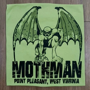 Bright Chartreuse Mothman Point Pleasant WV Graphic Tee - XXXL - Sold Out Design - Bild 1 von 4