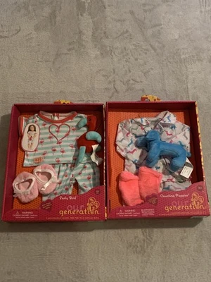 Nuestra Generación Contando Cachorros y Early Bird 18" Muñeca Ropa Pijama Juegos para Mascotas Foto 1 de 4