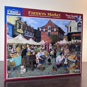 White Mountain Farmers Market 1000 Piece Jigsaw Puzzle  - Picture 1 of 9