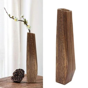Tall Oblong Wooden Vases for Bedroom and Living Room DecorModern Farmhouse Ru... - Picture 1 of 9