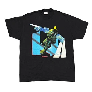 Vintage Nintendo Shirt Black 90s Single Stitch Killer Instinct Video Game Promo - Picture 1 of 11