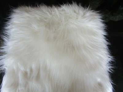 West Elm Kissenbezug Kunstfell 18 weiß neu mit Etikett - Bild 1 von 2