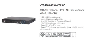 GRABADOR CCTV Dahua NVR IP 16 mod.NVR4216-8P - Imagen 1 de 6