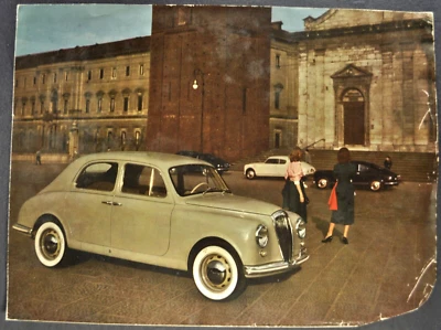 1954-1955 Lancia Appia Serie 1 Folleto Original Italiano Francés Inglés Texto Foto 1 de 4
