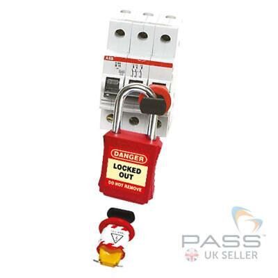 LOTO Miniature Circuit Breaker Lockout W/ Outer Wide Pins - Pin Out • 11.50£