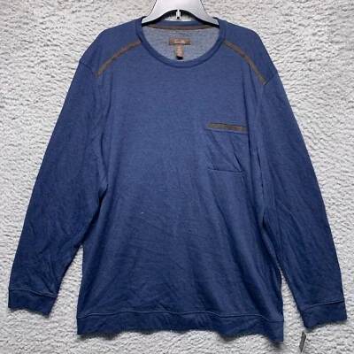 Tasso Elba Sweatshirt Mens XXL Dark Blue Crew Neck Long Sleeve Pullover 2XL - Image 1 of 4