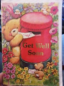 Cute get well soon card.  FREE POSTAGE