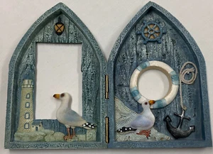 Pannelli pieghevoli gabbiano decorazione casa 3D resina tema nautico 11 3/4" - Foto 1 di 7