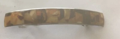  Russian Baltic butterscotch egg yolk amber BARRETTE  HAIR PIN  - Image 1 of 4