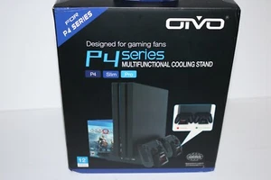 OIVO PS4 multifunctional cooling stand slim pro gaming fans NEW FACTORY SEALED - Picture 1 of 4