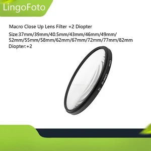 Macro Close Up Lens Filter +2 Diopter 37/39/43/46/49/52/55/58/62/67/72/77/82mm - Picture 1 of 13
