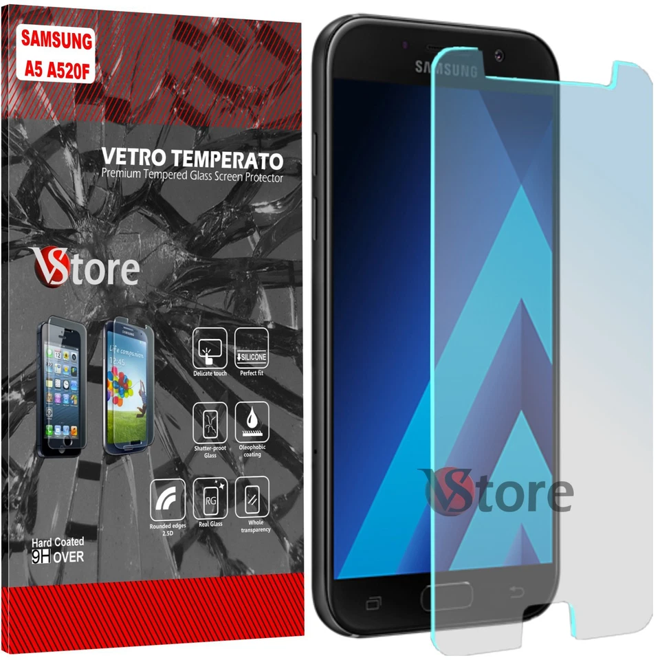 2 Protector de Pantalla de Cristal para Samsung Galaxy A5 A520 2017 Guardar Pantalla 5.2" Foto 1 de 1