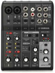YAMAHA AG06MK2 6-channel Live Streaming Mixer with onboard DSP - Black - Picture 1 of 3