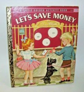 1958 First Edition A Little Golden Activity Book Let's Save Money - Picture 1 of 4