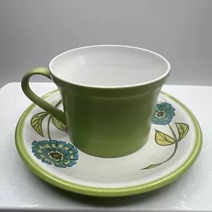 Mikasa Mexicana by Ben Seibel parrot Green cup and La Mancha saucer Vtg 695 614 - Picture 1 of 5