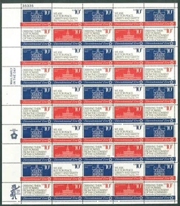 Scott #1546a 10¢ Bicentennial Era Mint Sheet MNH CV $14.65 - Picture 1 of 6