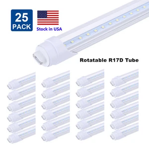 8FT 2 Pins R17D LED Tube Light T8 T12 HO 45W 65W 90W Led Bulb Shop Light 6000K - Picture 1 of 15