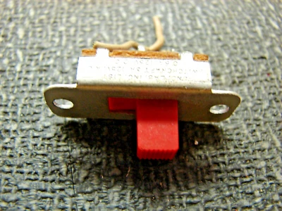 HeathKit Receiver SPST Red Slide Switch Replacement Part - Image 1 of 2