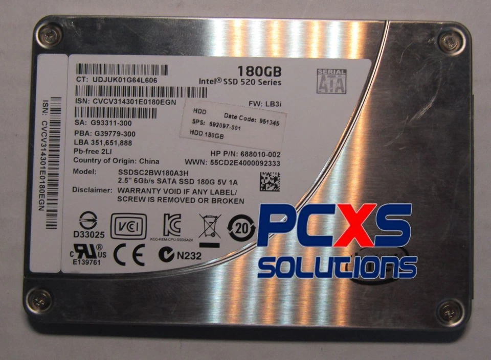 SPS-SSD 180GB SATA III - 692097-001 - Image 1 of 1