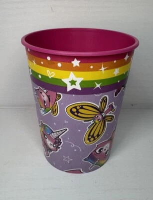 Gatito unicornio mariposa arco iris niños fiesta de cumpleaños favorito 16 oz. Taza de plástico Foto 1 de 4