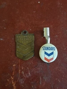 Vintage Standard Oil Key Fob And Pencil Topper - Picture 1 of 5