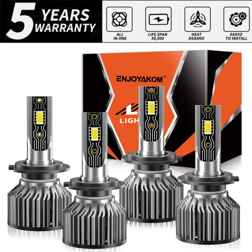 Faros LED Bombillas Coche H7 H7 Super Brillantes Para Mercedes-Benz SLK250 2012-2015 Foto 1 de 4