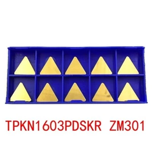 10PCS TPKN1603PDSKR ZM301 TPKN32PDSKR TIN Carbide insert For steel TPKN 1603 - Picture 1 of 6
