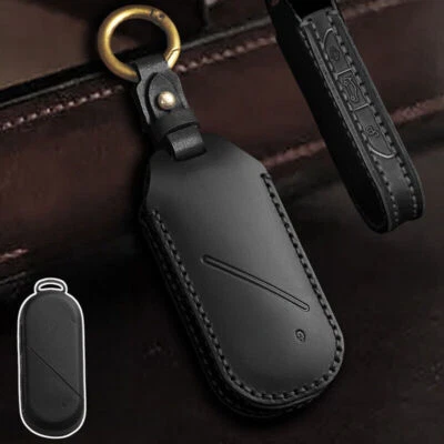 For BMW Mini Cooper Countryman Clubman Genuine Leather Car Key Fob Case Cover Foto 1 de 4