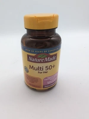 Multivitamínico Nature Made Multi 50+ para ella 90 comprimidos caducidad 07/2026SELLADO...  Foto 1 de 4