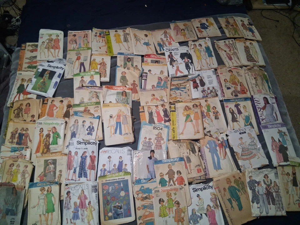 70 Vintage Sewing Patterns  McCalls,Simplicity, Advance LOT - Image 1 of 1