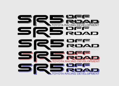 2x SR5 OFF ROAD TOYOTA этикетка Tacoma тундра пара стикер грузовик прикроватная тумбочка винил - Изображение 1 из 4