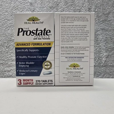 Real Health The Prostate Formula Saw Palmetto 270 Lot of 2 (540) Exp 08/2026 - Image 1 of 4