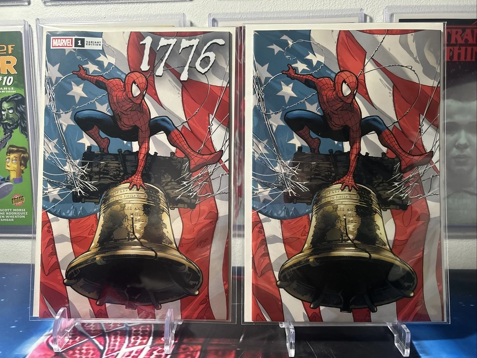 1776 #1 Lobos Trade Dress & Virgin AB Variant Set LTD 1000 Spiderman Marvel