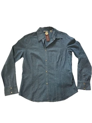 Camisa vaquera Lee Rivited para mujer M. Ligeramente ajustada. Nuevo con etiquetas estilo occidental abotonable Foto 1 de 4