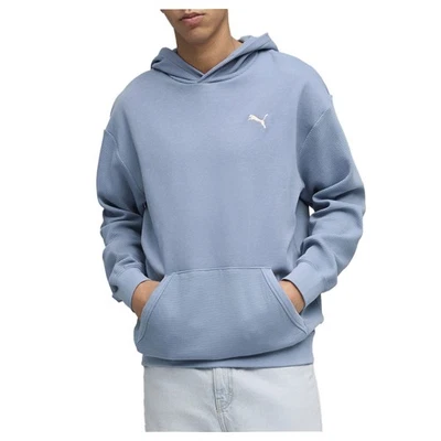 PUMA Class Relaxed Pinna Pullover Hoodie Mens Blue Casual Athletic Outerwear 688 - Image 1 of 4