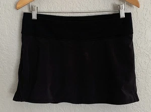 Lululemon Pace Setter Rock Skort Damen schwarz Rüschen Größe 8 Tennis Pickleball - Bild 1 von 9