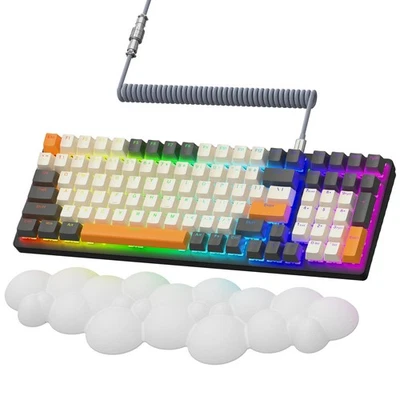 Wireless Mechanical Keyboard,2.4G/USB-C/Bluetooth Gaming Keyboard Hot Swappab... - Image 1 of 4