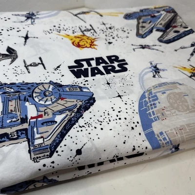 Pottery Barn Kids Star Wars Millennium Falcon Organic Duvet Cover Full/Queen EUC - Image 1 of 4