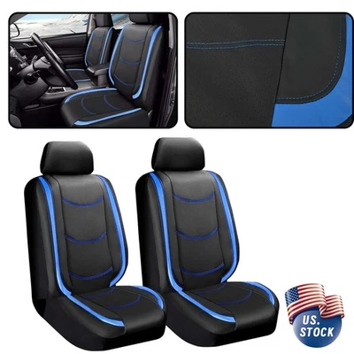 Front Faux Leather 2-Seat Covers Protector Pad For Hyundai Santa Fe 2007-2025 AT Foto 1 de 4