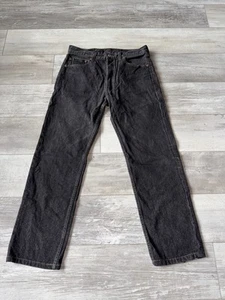 Jeans Levis Para Hombres Vintage 501 Denim Talla 32x29 Negro Algodón Botón Mosca EE. UU. ¡Oscuros! - Imagen 1 de 14