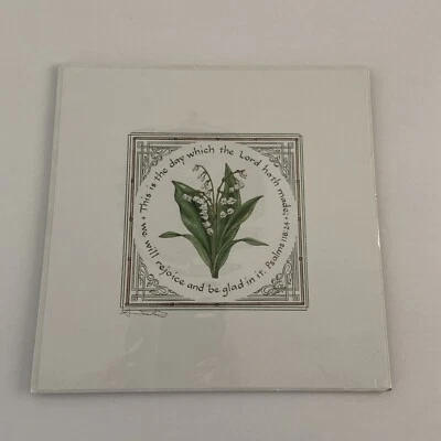 Nuevo Sellado Caligrafía Literaria Susan Loy Lirio del Valle Salmos 118:24 Arte Foto 1 de 2